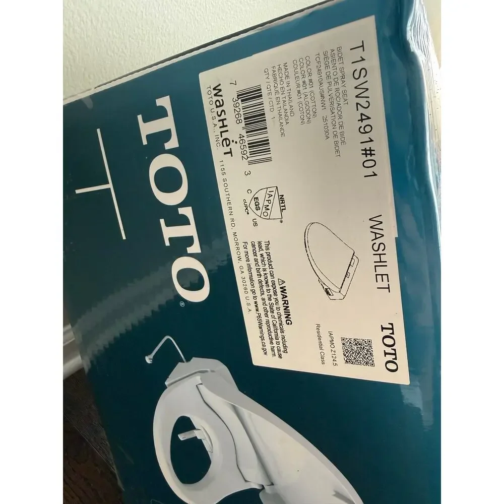 Toto Washlet T1SW2491#01 Bidet Spray Seat